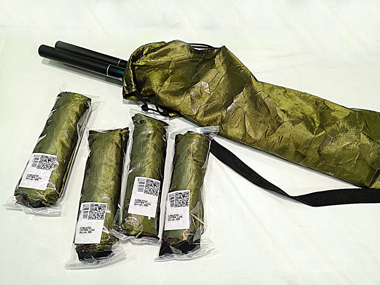 Worship Flag Tasche 52"x 6" - Grüngold Simuliertes Lederdesign