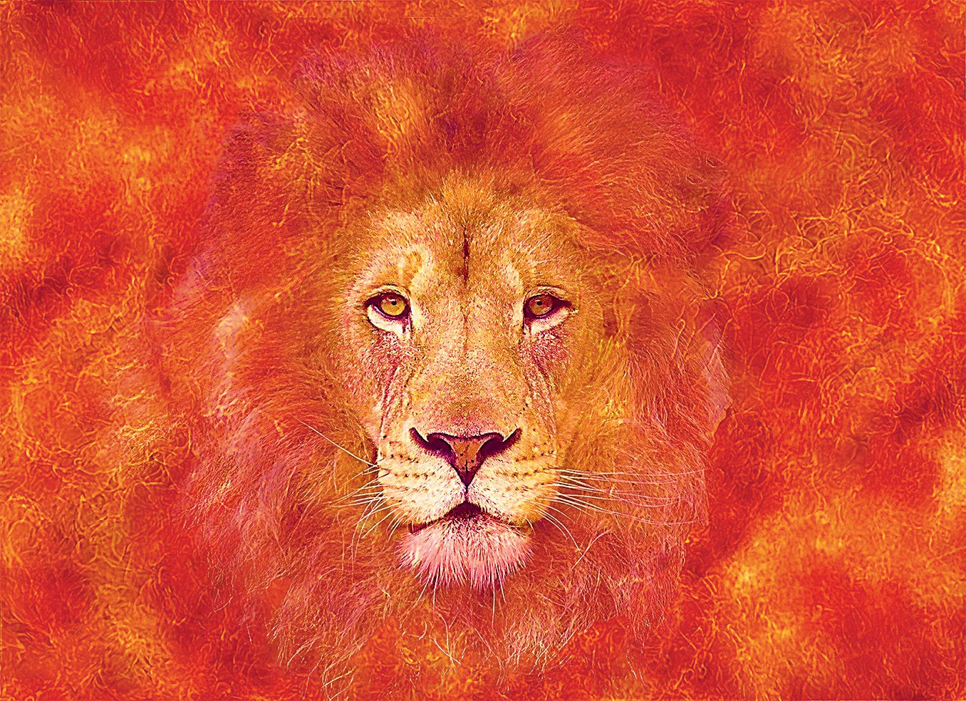 第四名 像上帝的儿子 - 红色 - 丝绸印花丝绸旗帜