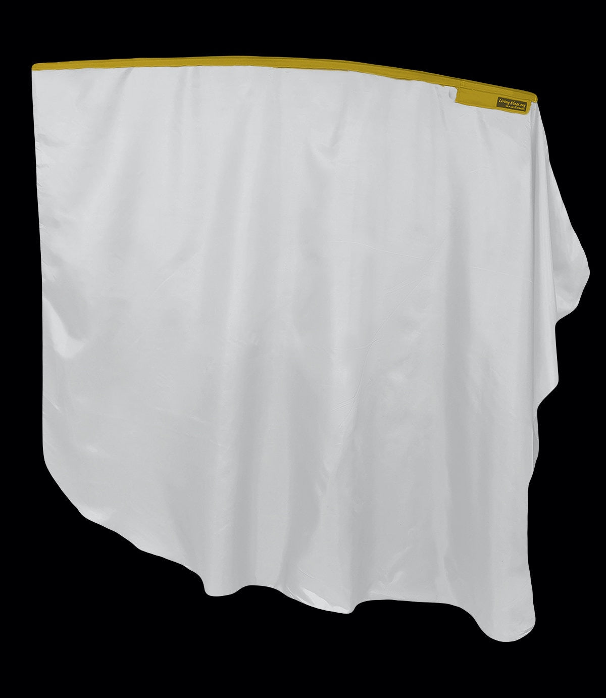 Harbotai Synthetic Silk - White Angelic Wing Flag - 40" Flexible Rod