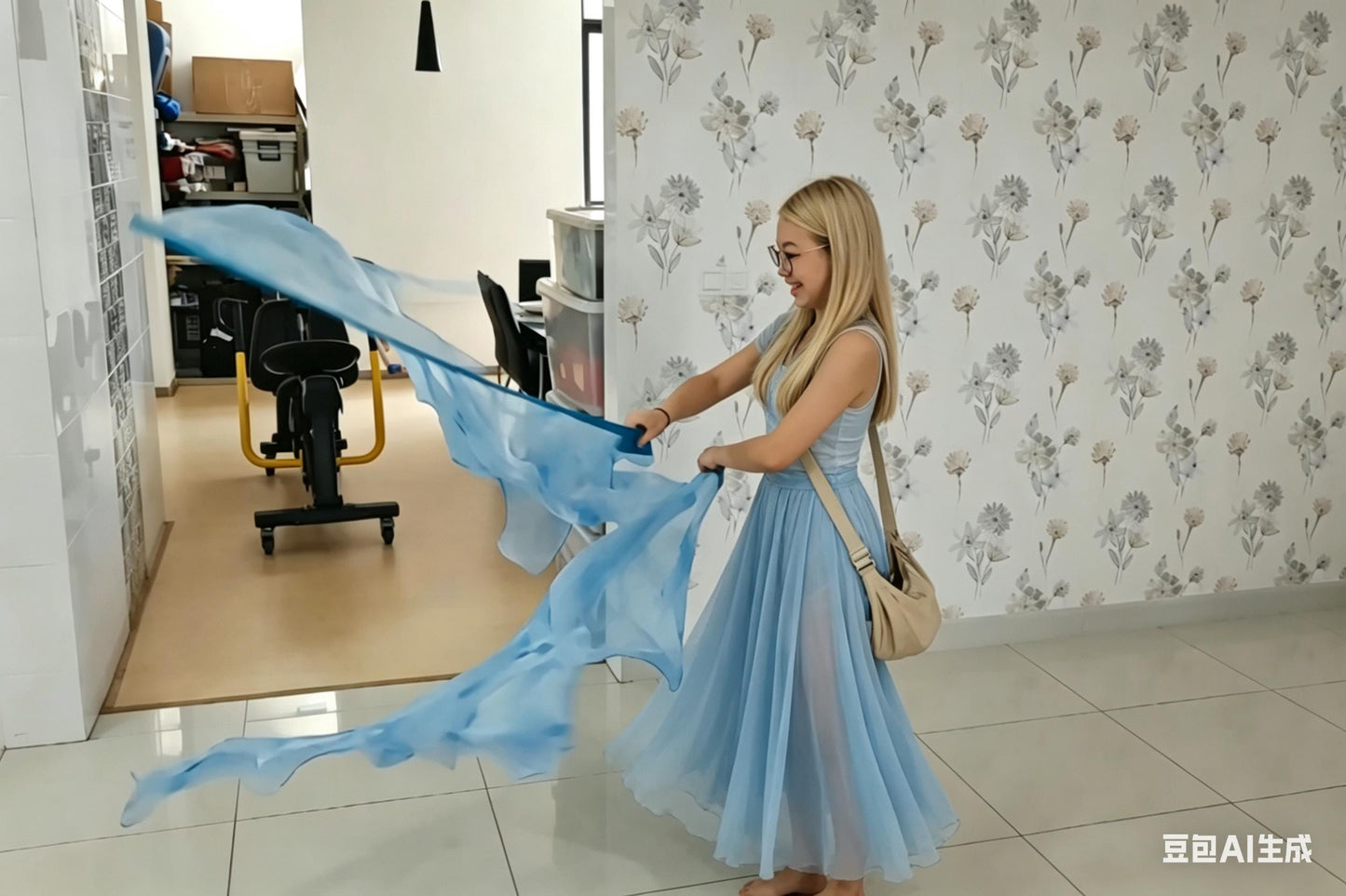 Angelic Feather Sheer Shinny Flag - Heavenly Cloud - WFS-Size - (Pair-2Flags)